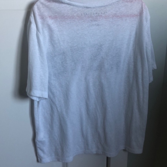 white t-shirt with grey lettering - Picture 3 of 3